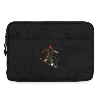 Vintage Snowboarder Zeichnung - Laptoptasche 13" - Schwarz - Vorne