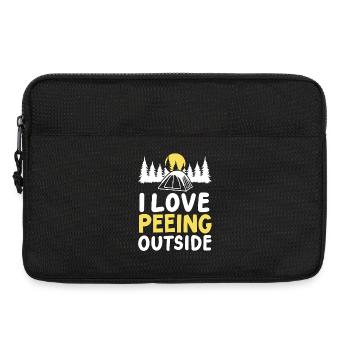 Camping Camper - Laptoptasche 13" - Schwarz - Vorne