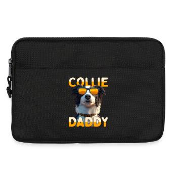 Border Collie Papa Chiens Papa Fête des Pères Collie Papa - Sacoche pour ordinateur portable 13 pouces - noir - Devant