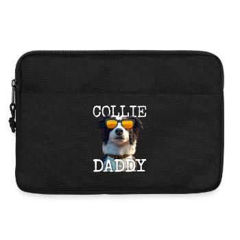 Border Collie Papa Chiens Papa Fête des Pères Collie Papa - Sacoche pour ordinateur portable 13 pouces - noir - Devant