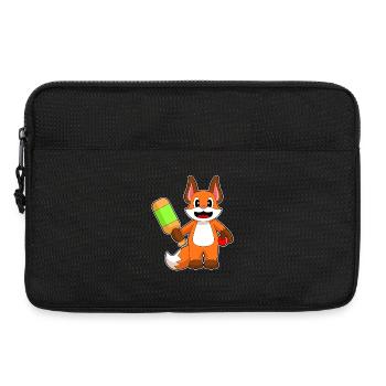 Fox Cricket Cricket Bat - Laptop bag 13" - black - Front