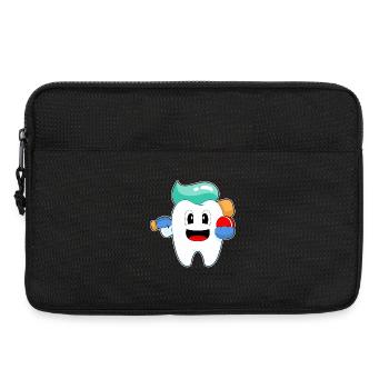 Tooth Cricket Cricket Bat - Laptop bag 13" - black - Front
