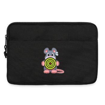 Maus Dart Dartscheibe - Laptoptasche 13" - Schwarz - Vorne