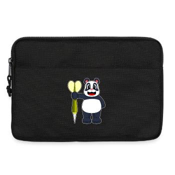 Panda Dart Dartpfeil - Laptop bag 13" - black - Front