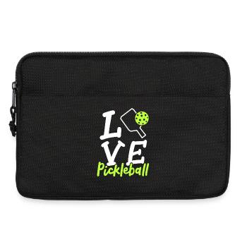 Pickleball Spieler Pickleball Liebhaber - Laptoptasche 13" - Schwarz - Vorne