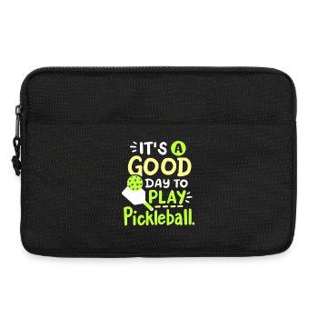 Pickleball-Spieler - Laptoptasche 13" - Schwarz - Vorne