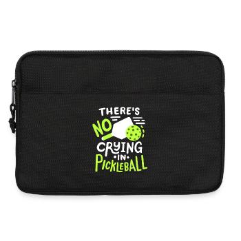 Pickleball-Schläger Pickleball Spieler - Laptoptasche 13" - Schwarz - Vorne