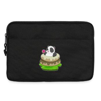 Panda Donut - Laptoptasche 13" - Schwarz - Vorne