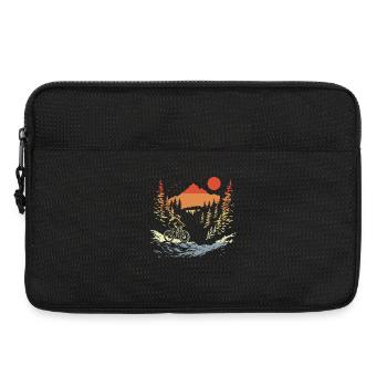 Mountain biking vintage style - Laptop bag 13" - black - Front