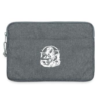 Hawaii Ukulele Girl Drawing - Laptop bag 13" - heather grey - Front