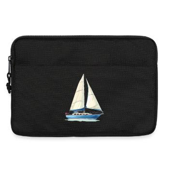 Sailboat Graphics - Laptop bag 13" - black - Front