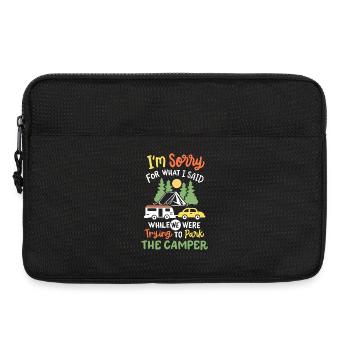 Camping Camper - Laptoptasche 13" - Schwarz - Vorne