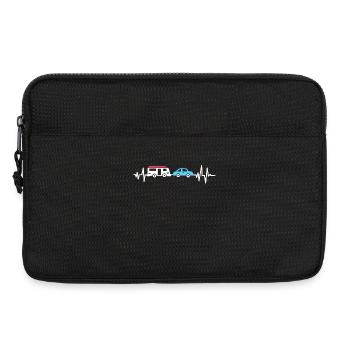 Camping Camper Herzschlag - Laptoptasche 13" - Schwarz - Vorne