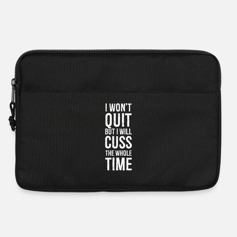Ich werde nicht aufgeben, aber ich werde fluchen - Laptoptasche 13" - Schwarz
