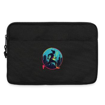 Läuferin - Laptoptasche 13" - Schwarz - Vorne
