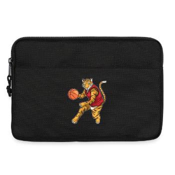 Tiger Basketballspieler Basketball - Laptoptasche 13" - Schwarz - Vorne