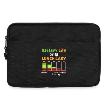 Mitarbeiterin der Schulcafeteria - Laptoptasche 13" - Schwarz - Vorne