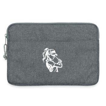 Golferin - Laptoptasche 13" - Grau meliert - Vorne