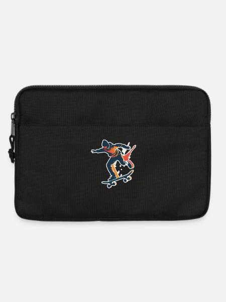 Skateboarder Grafik - Laptoptasche 13" - Schwarz