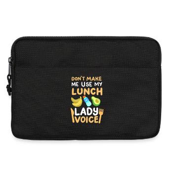 Mittagessen Schule Cafeteria Crew - Laptoptasche 13" - Schwarz - Vorne