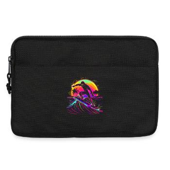 Surfeur Vaporwave - Sacoche pour ordinateur portable 13 pouces - noir - Devant