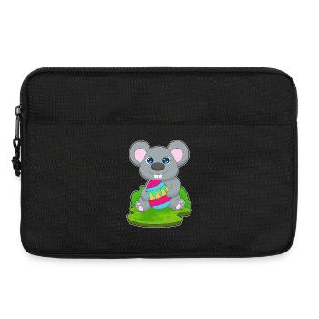 Mouse Easter Easter Egg - Laptop bag 13" - black - Front