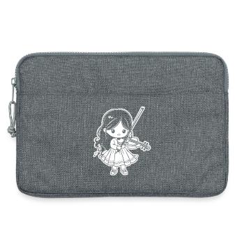 Violins Girls - Laptop bag 13" - heather grey - Front