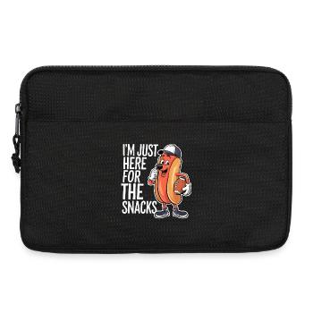 Football - Lustig I'm just here for the snacks - Laptoptasche 13" - Schwarz - Vorne