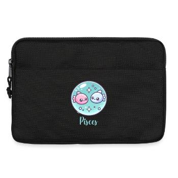 Sweet Pisces Zodiac Astrology Gift - Laptop bag 13" - black - Front