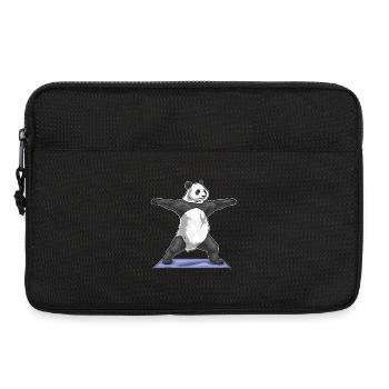 Panda Yoga Fitness Gymnastik - Laptoptasche 13" - Schwarz - Vorne