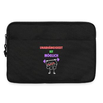 L’indépendance est possible - Sacoche pour ordinateur portable 13 pouces - noir - Devant