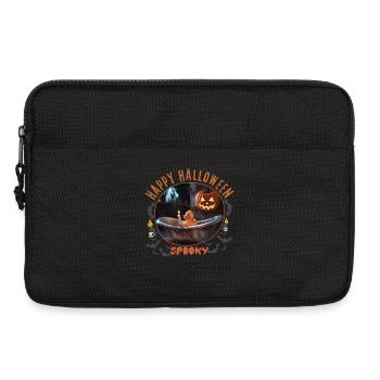 Spooky Halloween Bath Scene - Laptop bag 13" - black - Front