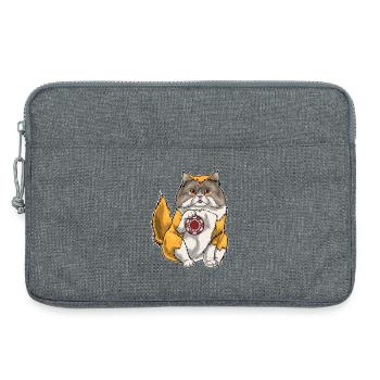 Persian Cat Poker Jetons de poker - Sacoche pour ordinateur portable 13 pouces - gris chiné - Devant