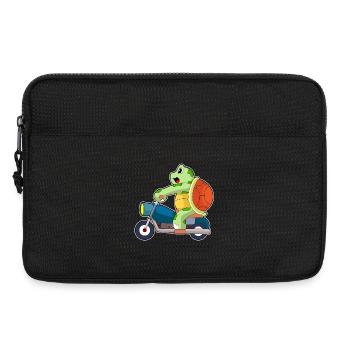 Moto tortue - Sacoche pour ordinateur portable 13 pouces - noir - Devant