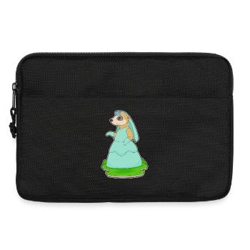 Erdmännchen Braut Schleier Hochzeit - Laptoptasche 13" - Schwarz - Vorne