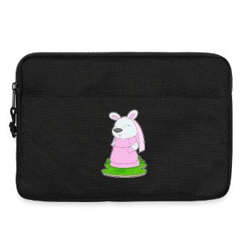 Hase Braut Schleier Hochzeit - Laptoptasche 13" - Schwarz - Vorne