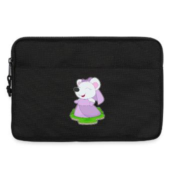 Maus Braut Schleier Hochzeit - Laptoptasche 13" - Schwarz - Vorne