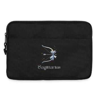 Elegantes Sagittarius Sternzeichen Aquarell Gesche - Laptoptasche 13" - Schwarz - Vorne