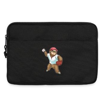 Sloth Baseball Baseball Glove - Laptop bag 13" - black - Front