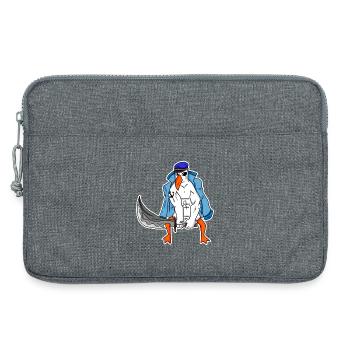 Möwe Muskeln - Laptoptasche 13" - Grau meliert - Vorne
