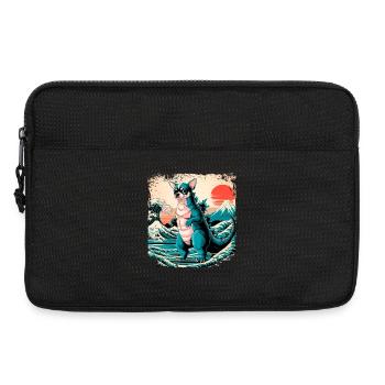 Funny Monster Chihuahua Dogzilla Anime Manga Japan - Laptop bag 13" - black - Front