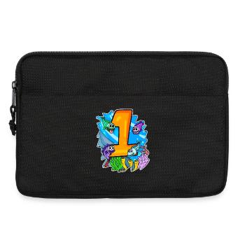 Number 1 Number One - Pisces Motif - Laptop bag 13" - black - Front