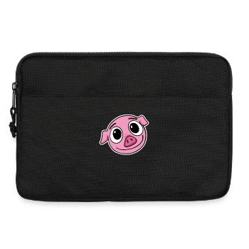Tête de cochon - Sacoche pour ordinateur portable 13 pouces - noir - Devant