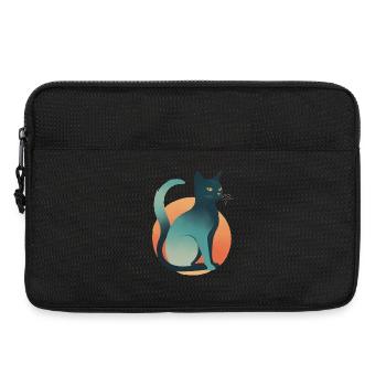 Dark Cat - Laptop bag 13" - black - Front