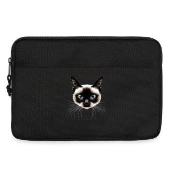 Siamkatze Siam Katze Siamese Cat Siamesen Katzen - Laptoptasche 13" - Schwarz - Vorne