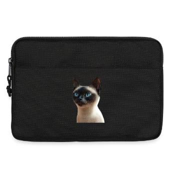 Siamkatze Siam Katze Siamese Cat Siamesen Katzen - Laptoptasche 13" - Schwarz - Vorne