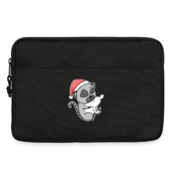 Lemurs Cute Tired Sleeping In Christmas - Laptop bag 13" - black - Front