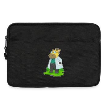 Giraffe Doctor Doctor's Coat - Laptop bag 13" - black - Front