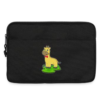 Giraffe Schleife - Laptoptasche 13" - Schwarz - Vorne
