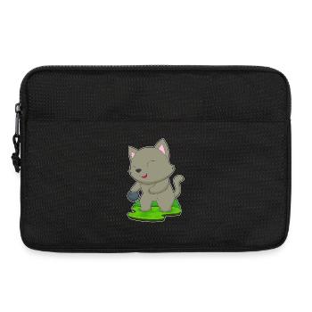 Cat Bowling Bowling Ball - Laptop bag 13" - black - Front